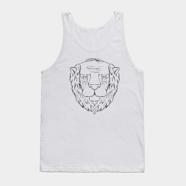 Mane-Pattern Baldness Tank Top by Oswaldland